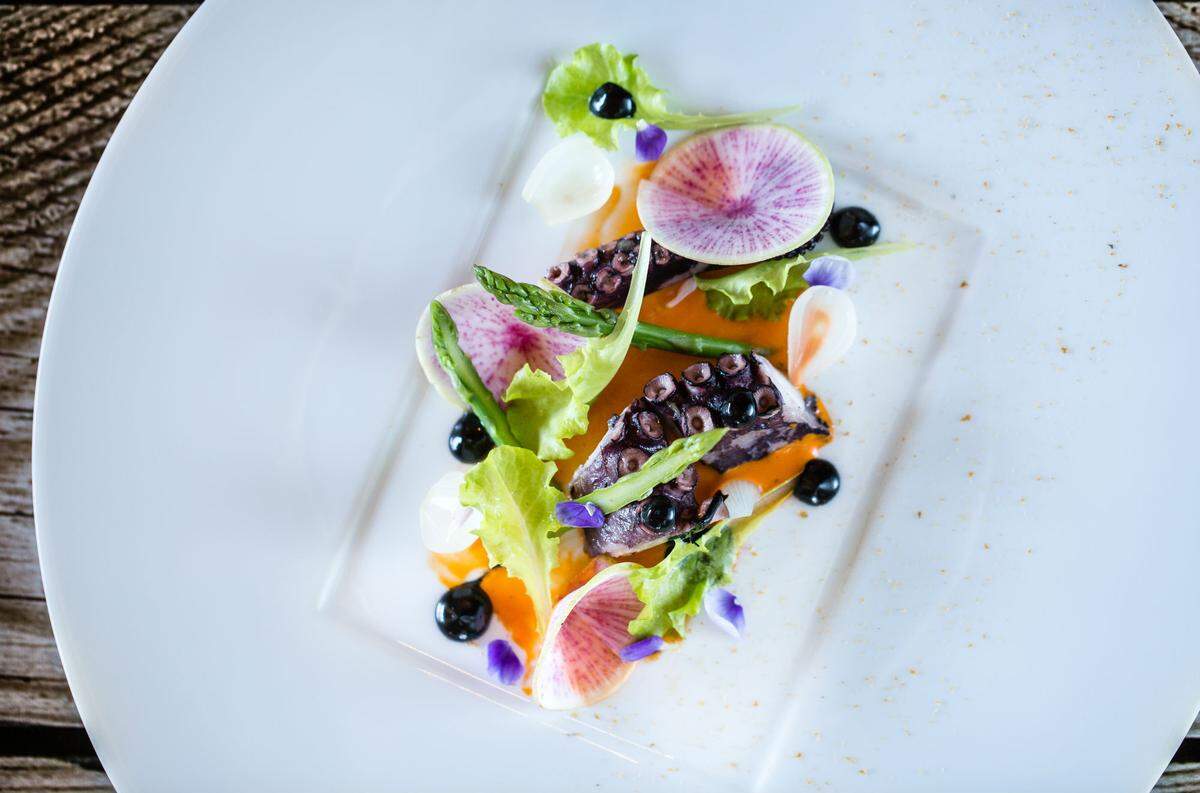 Octopus from Norman's at the Ritz-Carlton in Orlando.