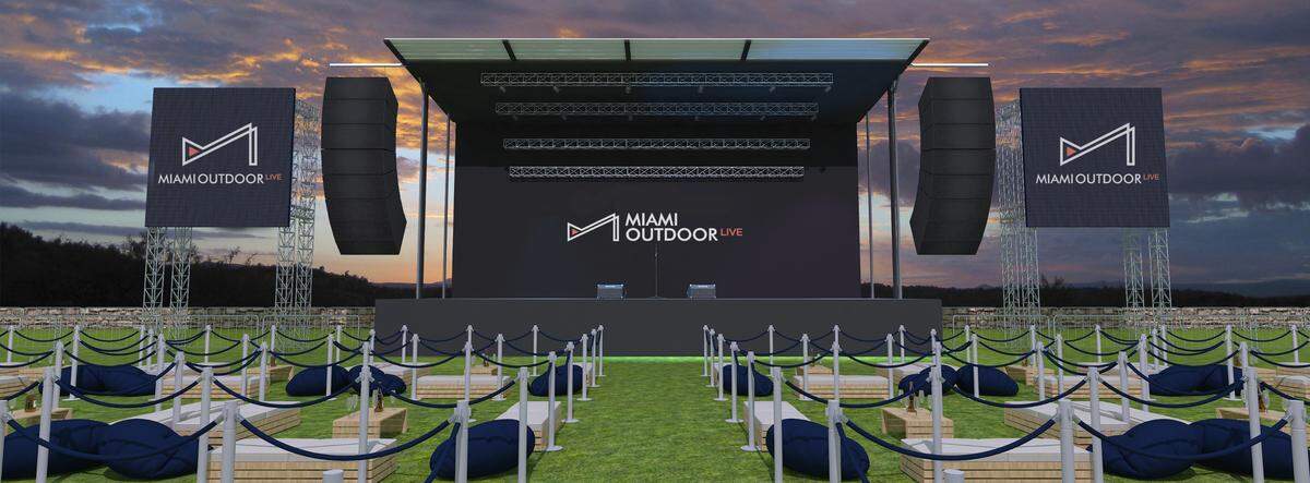 Socially distanced performances will be held at Miami Outdoor Live at Tamiami Park.