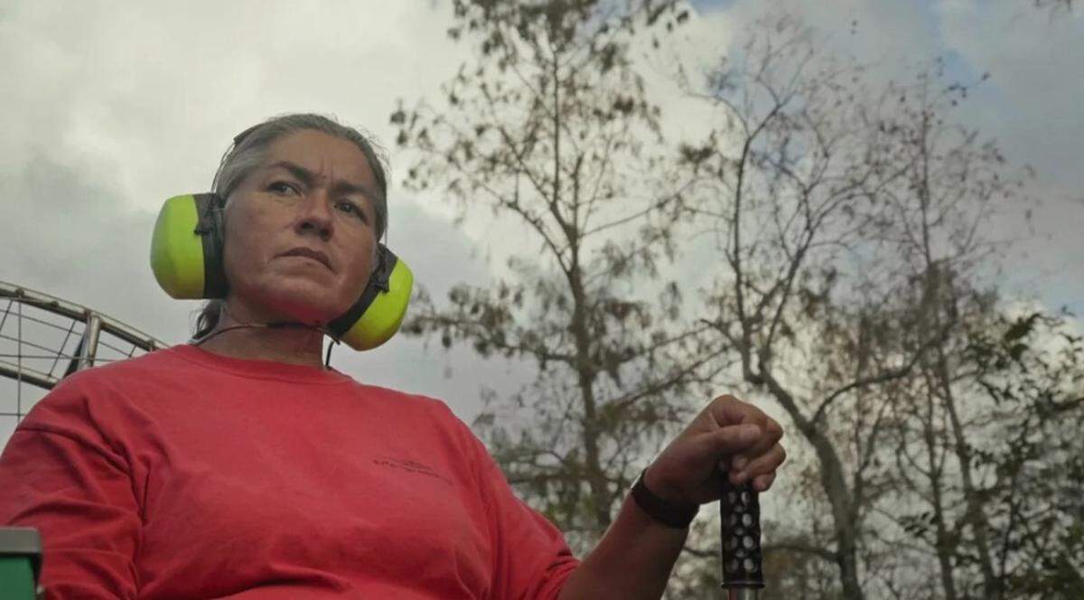 Miccosukee educator Betty Osceola on her airboat in the documentary “River of Grass.” The Key Biscayne Film Festival will show the film at UM’s RSMAS on Friday, Jan 30.