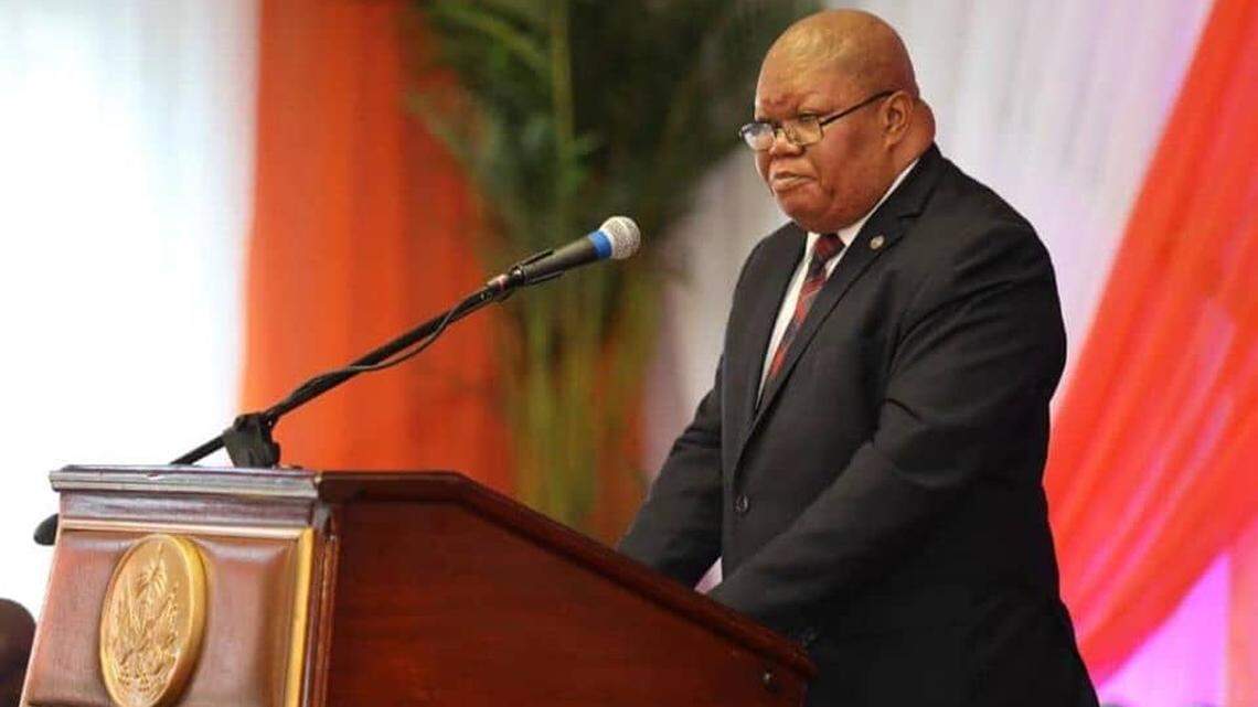 The official photo of Judge René Sylvestre, President of the Haiti Supreme Court and of the Superior Council of the Judicial Power.
