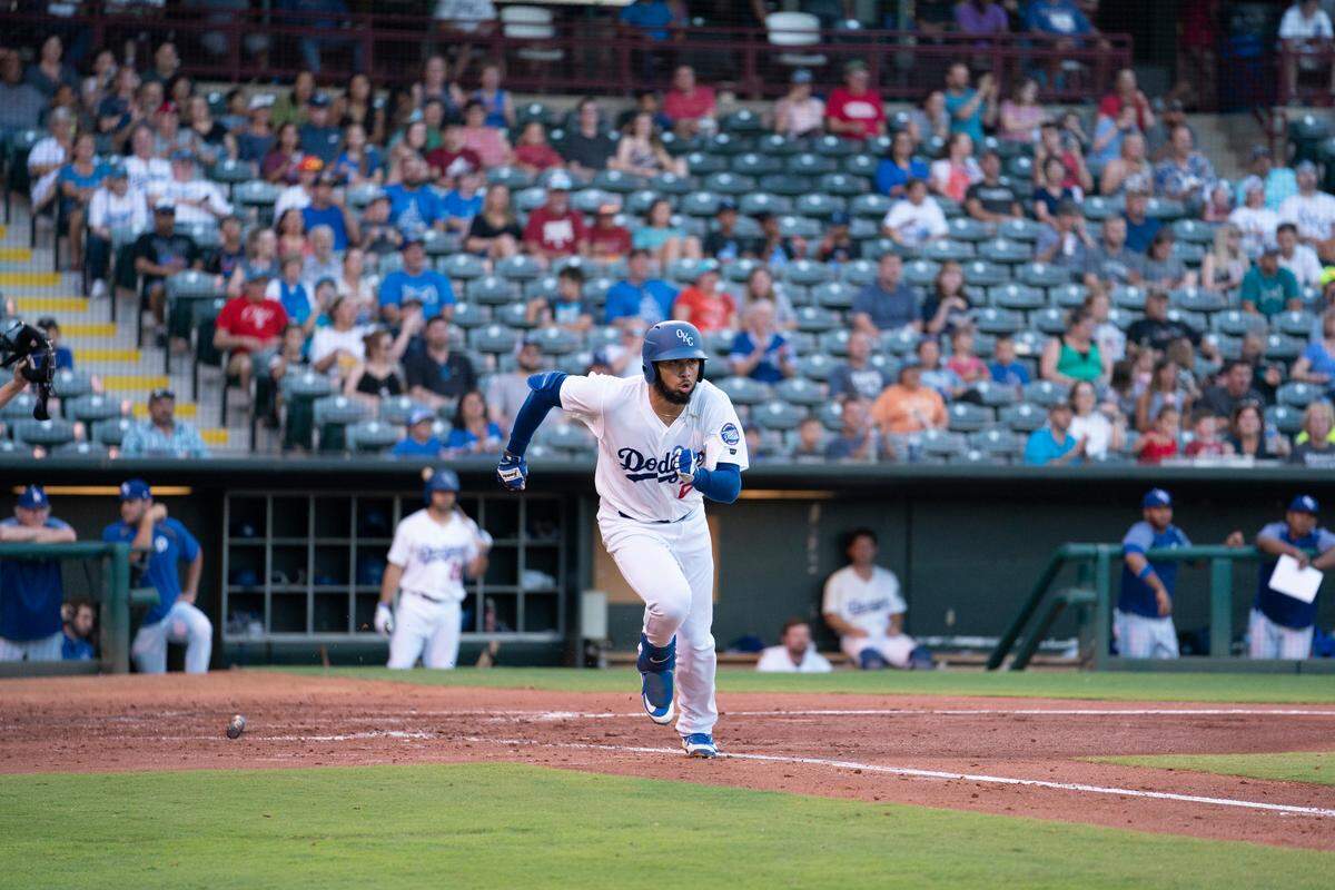 Former Florida International University standout Edwin Rios, now 24, is playing Triple-A ball for the Oklahoma City Dodgers — just one step away from reaching his major-league dream.