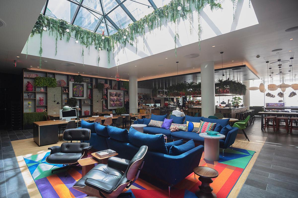 Living Room at citizenM Hotel in Miami Beach; 1200 Lincoln Rd., Miami Beach on Thursday September 5, 2024.