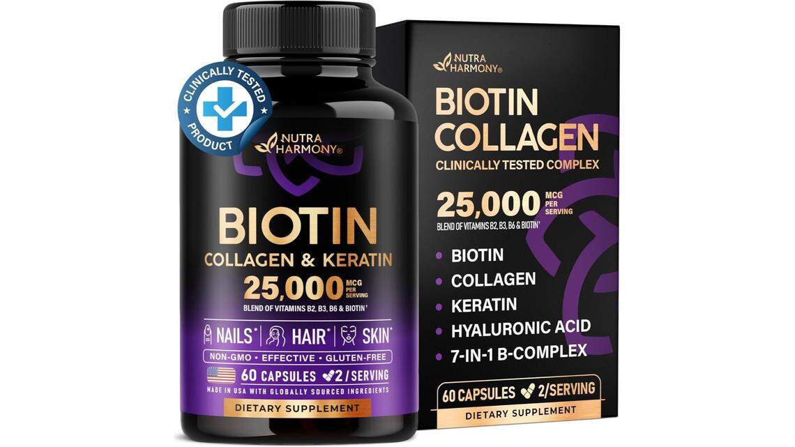 Daily Deal: Grab this Nutraharmony Biotin Collagen Keratin supplement while it’s 10% off