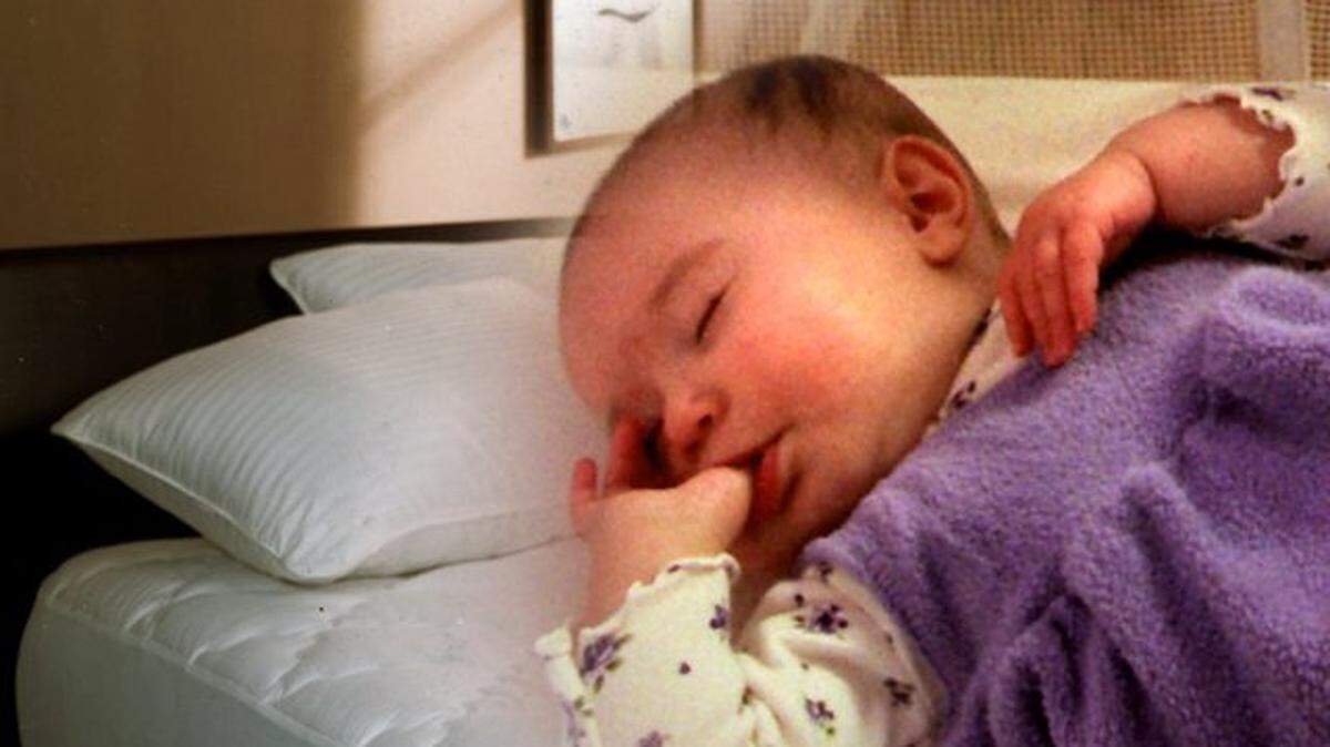 Babies should sleep on their own sleep surface with a tight, fitted sheet. Remove any bumpers, pillows, comforters, stuffed animals, positioners and wedges, as all these items pose a risk of suffocation.