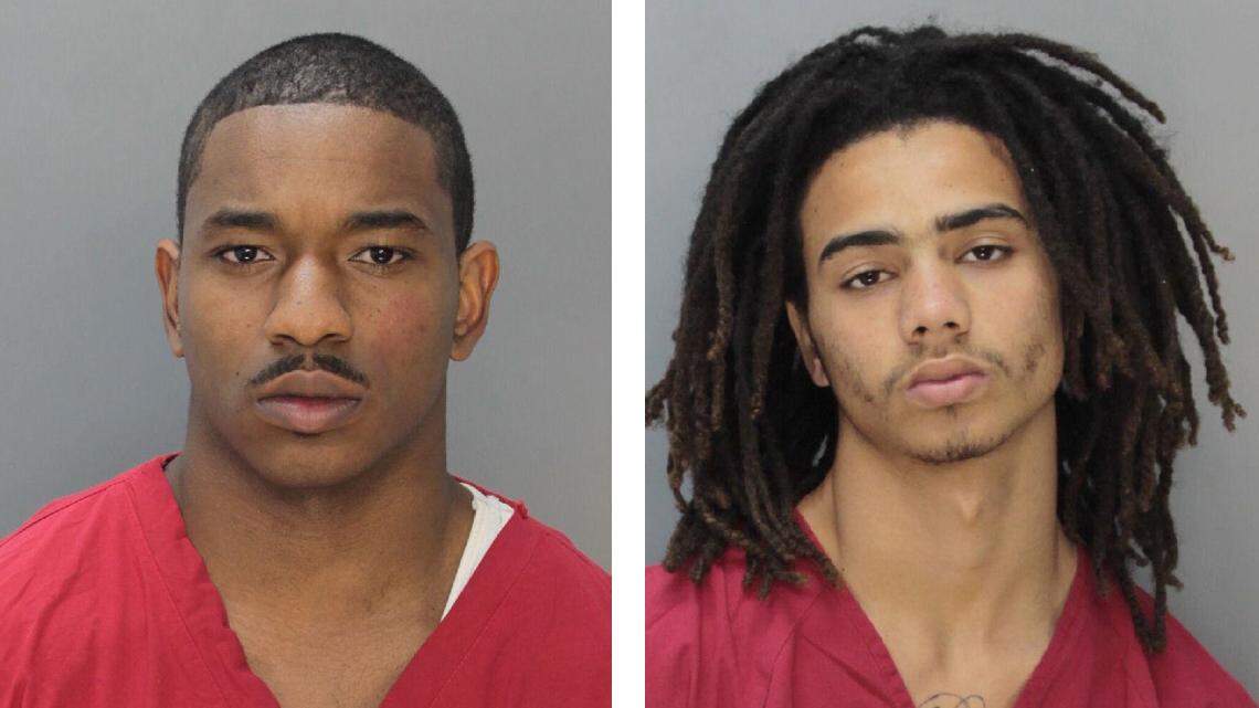 Two days after their arrests, Miami police released Anthony Clinch, 19, left, and Yaairnes Rashad Bryant, 21,  in connection with a fatal shooting last month in Liberty City that left two teens dead and two other people injured.