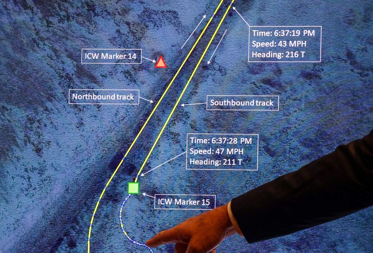 Lt. Paul Alber, an expert in boating incidents, testifies for prosecutors about the track marks after the channel marker collision during George Pino boat crash during trial on Monday, June 15, 2026. Pino is charged in connection to the crash that killed 17-year-old Lucy Fernandez.