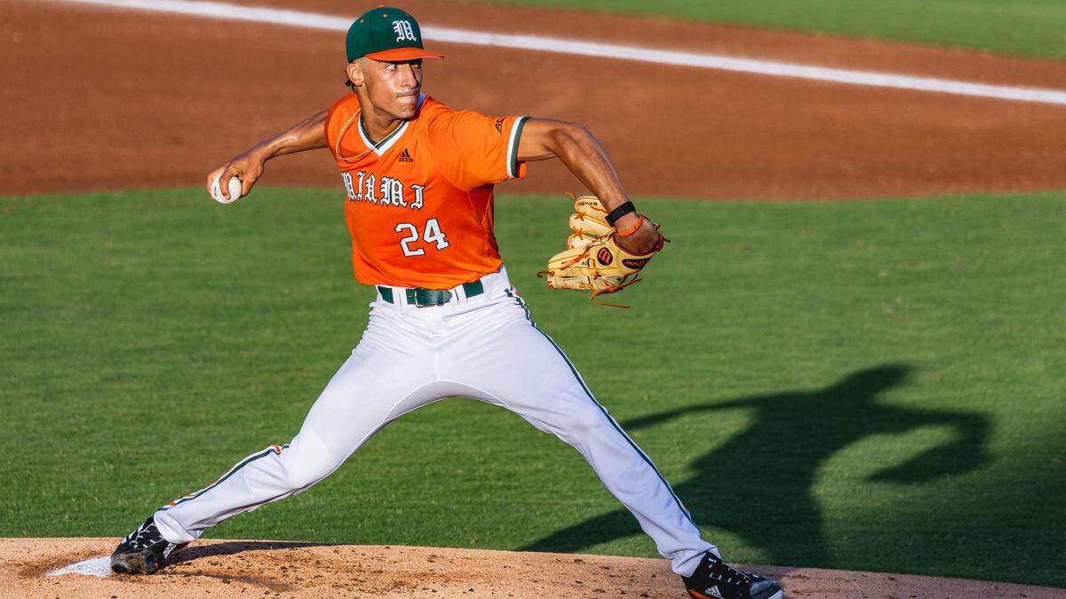 Alejandro Rosario pitches against Duke on Friday, May 19, 2023