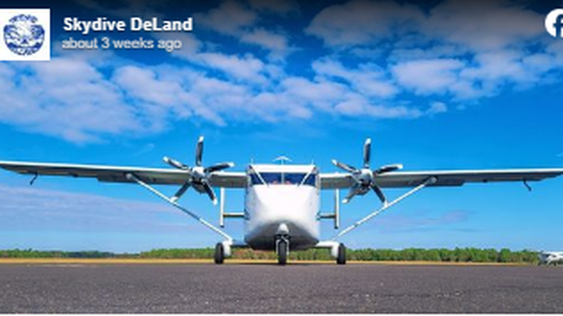 A skydiver from Brazil died after colliding with another skydiver over DeLand Municipal Airport in Florida, officials say. It happened at Skydive DeLand, news outlets report.