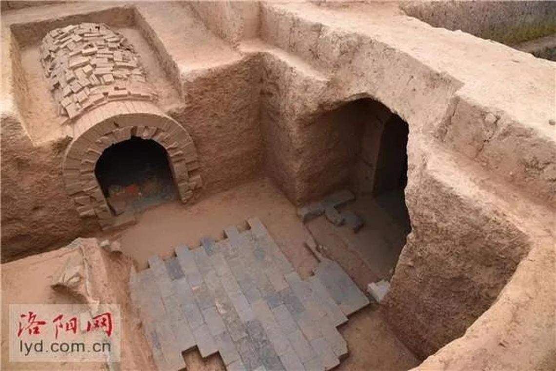 The massive tombs included a burial chamber oriented toward the north and a tomb passage oriented to the south, according to experts.
