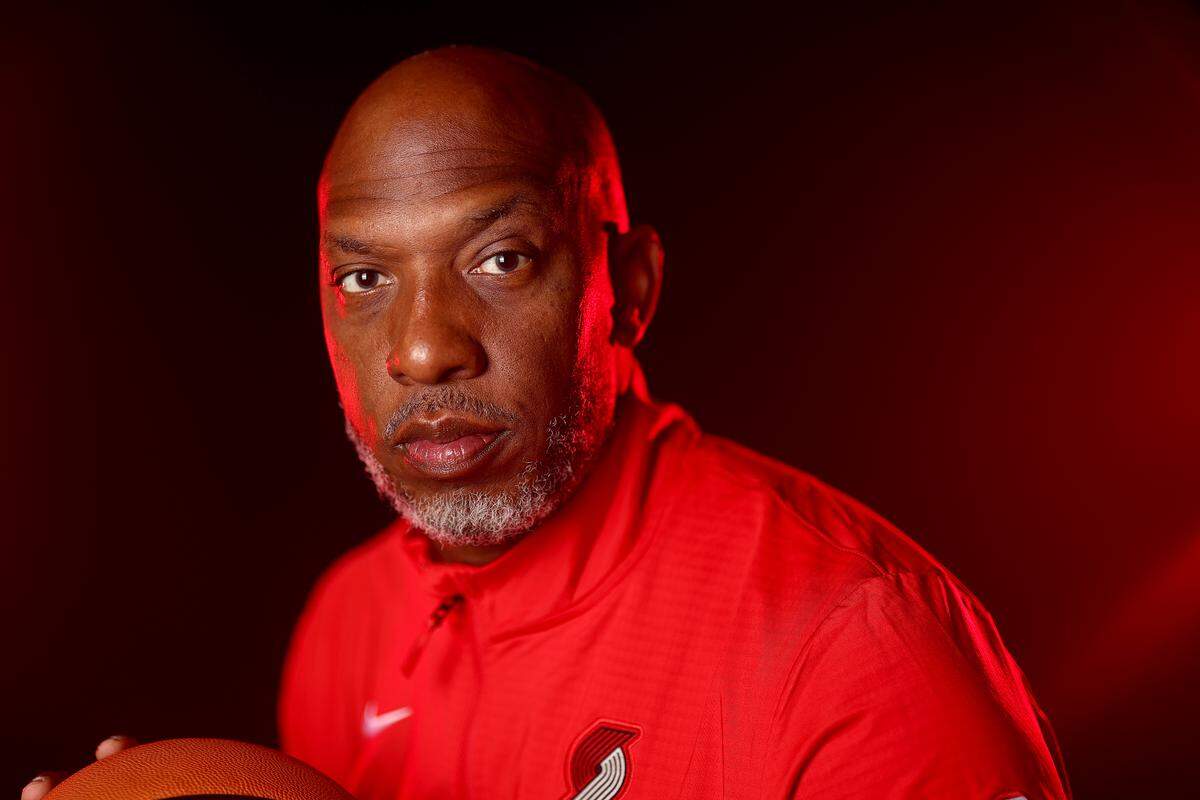 PORTLAND, OREGON - SEPTEMBER 29: Chauncey Billups of the Portland Trail Blazers poses for a portrait during media day at Moda Center on September 29, 2025, in Portland, Oregon. 