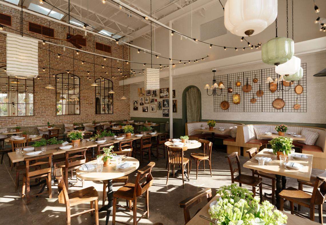 The interior of Rosemary’s Italian restaurant in Wynwood.