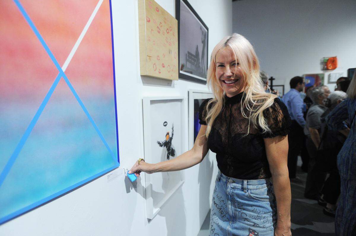 Alexa Wolman at Locust Project’s Smash & Grab raffle and party.