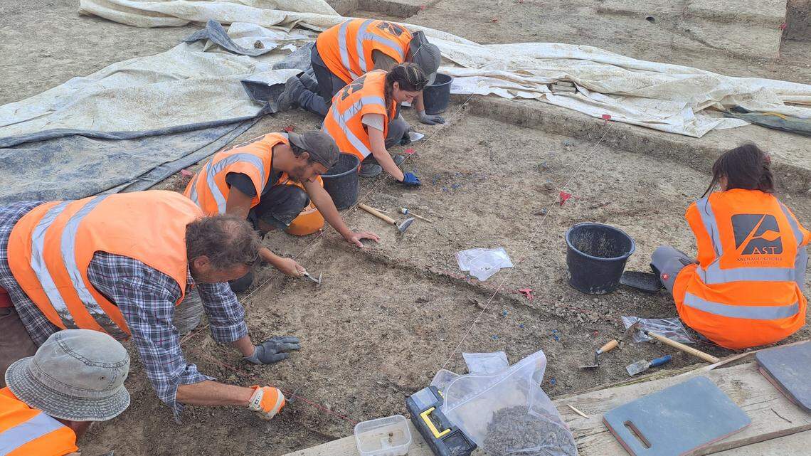 Archaeologists found ancient remains left by cave bears and humans in a cave in Germany, officials said.