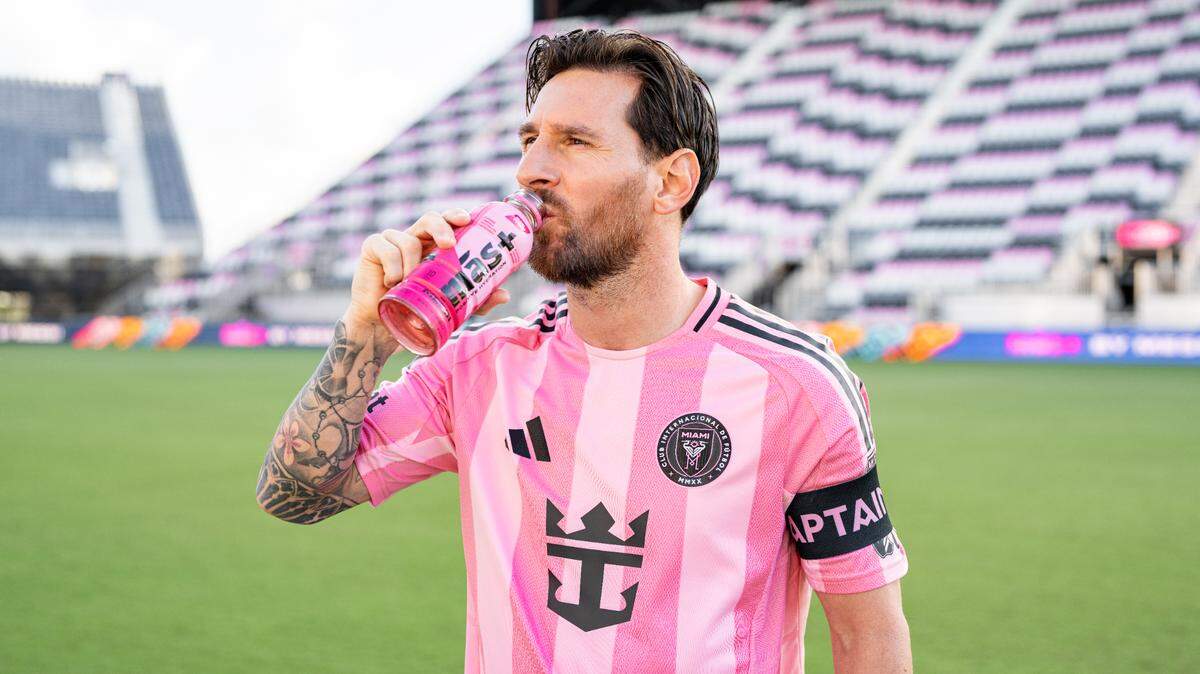 Lionel Messi’s signature sports hydration drink Mas+ by Messi is now Inter Miami’s Official Hydration Partner.