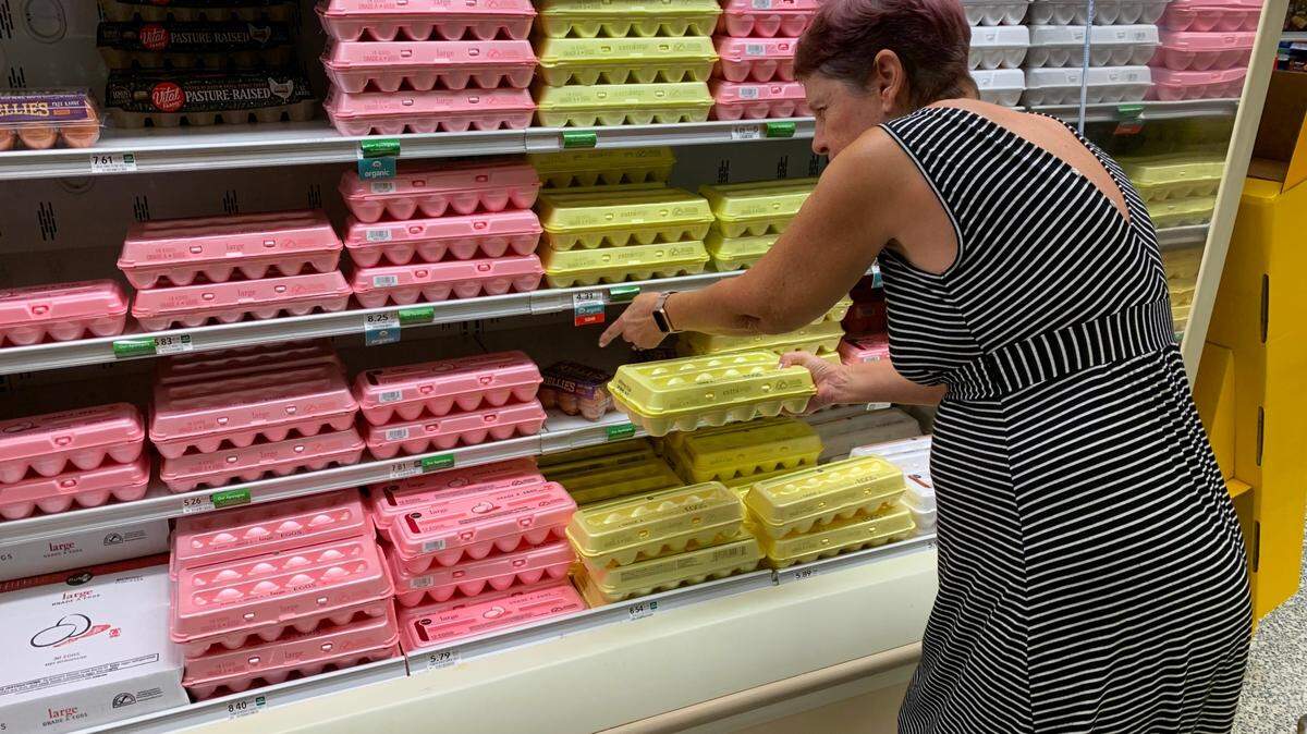 Mayra Odio came to a Kendall Publix to shop for eggs for her parents. She left without buying a carton. The prices, she said. ‘It’s outrageous.’ Prices for eggs have soared nationwide driven by several factors, including a deadly outbreak of avian influenza, according to the USDA.