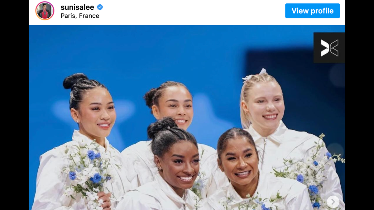 Team USA’s women’s gymnastics team won gold.