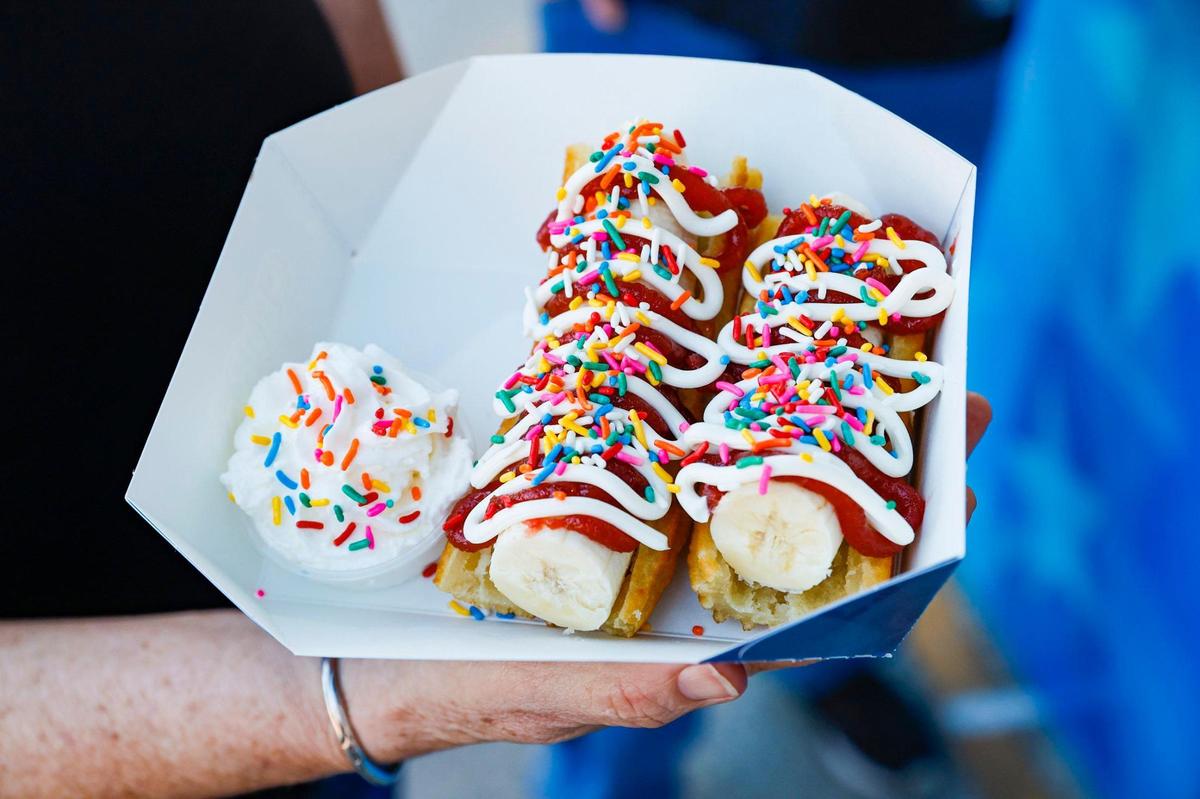 The Cu-Banano churro was served during the opening day of the Miami-Dade County Fair & Exposition.