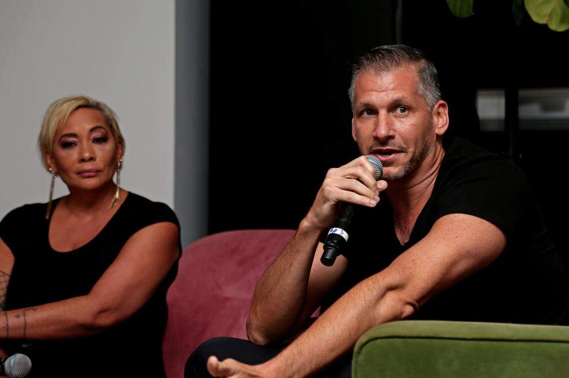 American music video director, Gil Green, talks during a panel about possible solutions to raising kids healthy in South Florida at St. Roch Market Miami in the Design District, on Tuesday, September 10, 2019.