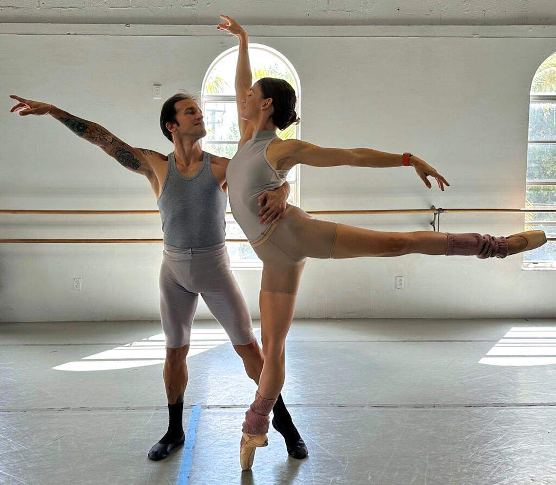 Maikel Hernandez and Emily Bromberg in Yanis Eric Pikieris’ “Voyager.”