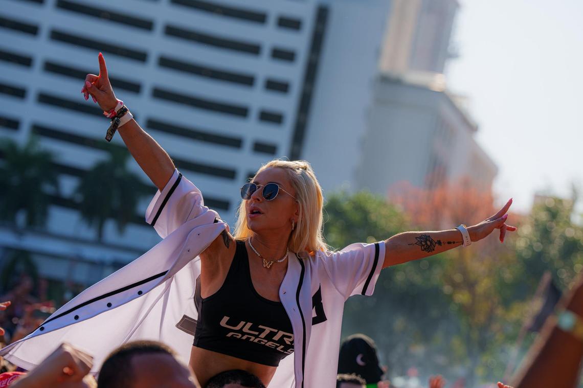 More than 150 different artists played seven different stages on Bayfront Park through Sunday evening. While cloud cover kept temperatures a bit cooler on Friday, the estimated 55,000 daily festival attendees were treated to a sun-splashed Saturday and Sunday.