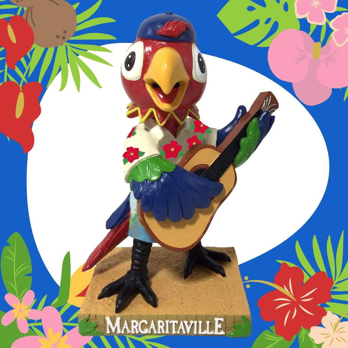  The new Margaritaville Parrot Bobblehead celebrates the life and legacy of singer-songwriter Jimmy Buffett.