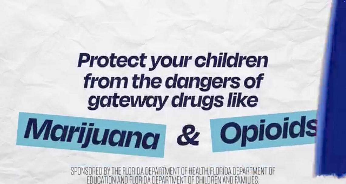 A screenshot of an ad sponsored by three state agencies.