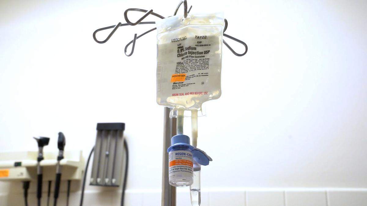 Regeneron’s COVID-19 antibody cocktail can be given through infusion or injection.