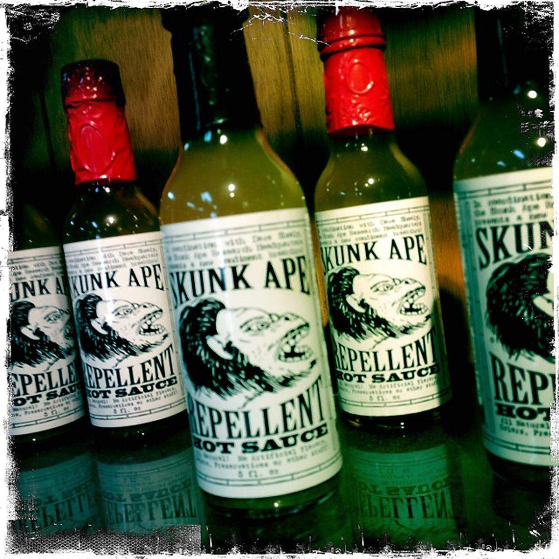 David Shealy runs the Skunk-Ape Research Headquarters and Camp grounds in Ochopee, Florida. Hot sauce can be bought in the souvenir shop. (SHOT WITH IPHONE HIPSTAMATIC APP)
