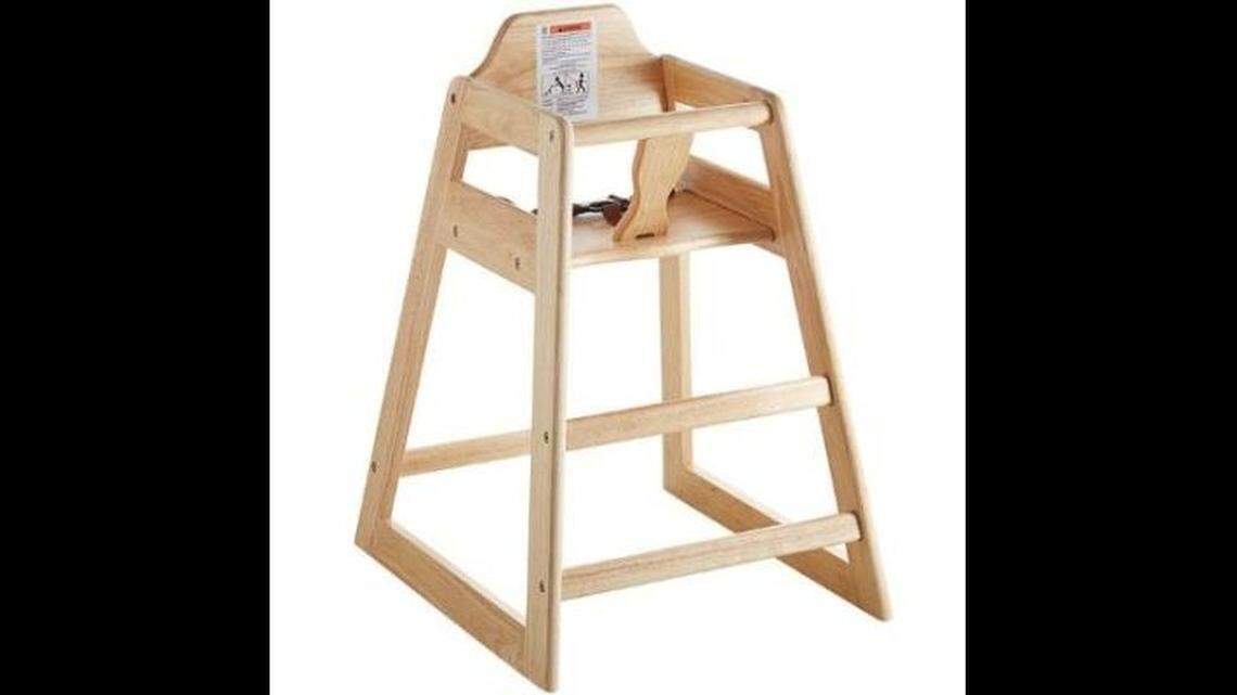 Check your restaurant’s high chairs — 22,000 got recalled. Some broke, and kids fell