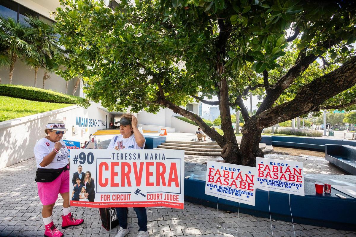 Early Election in Miami-Dade at the Elections Department in Miami Beach City Hall, 1700 Convention Center Dr. on Monday, Aug. 8, 2022.