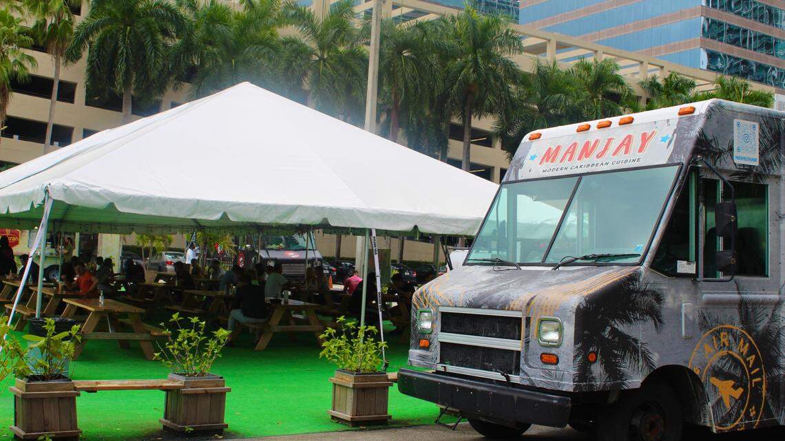 Manjay’s food truck will be parked at a waterfront spot in Brickell.