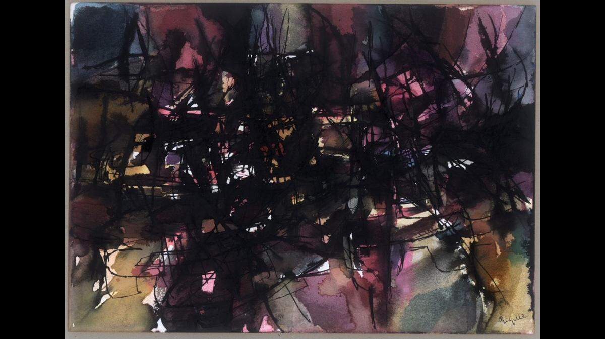 A stolen painting, identified as “Untitled, Watercolour & Ink on Paper” by Jean-Paul Riopelle, was recovered in Canada, officials said.