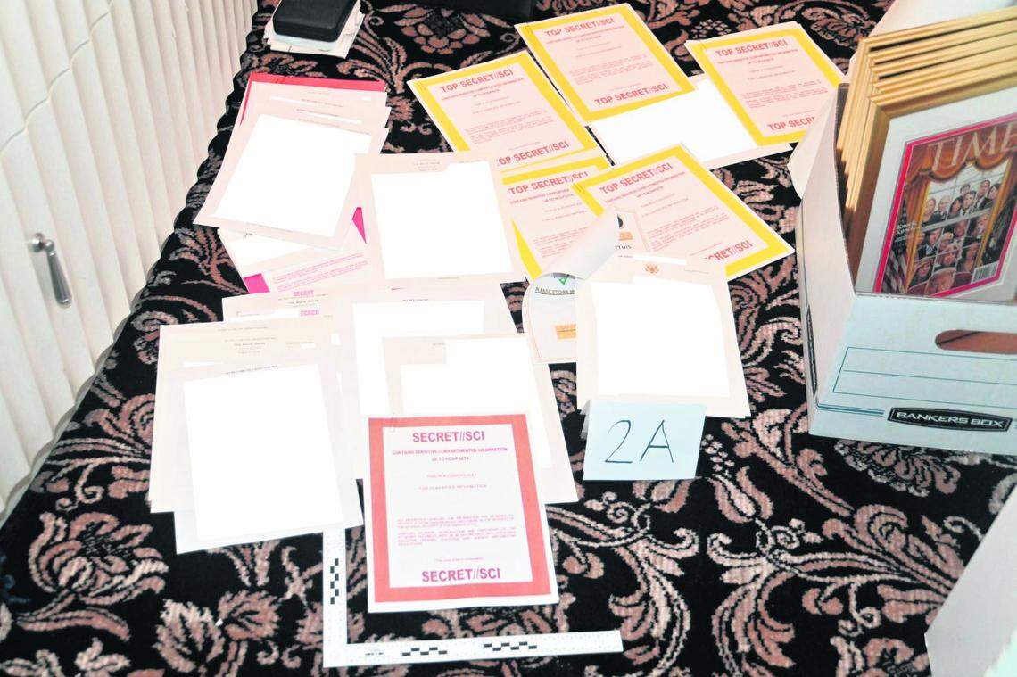 These classified documents were found in Mar-a-Lago, along with several thousand misappropriated packets of White House ketchup.