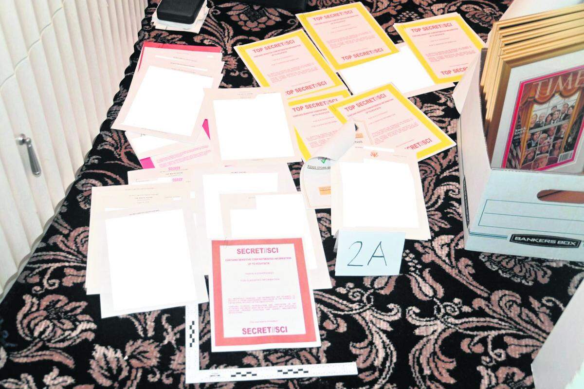 These classified documents were found in Mar-a-Lago, along with several thousand misappropriated packets of White House ketchup.
