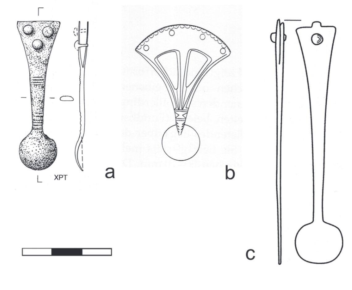 Other spoons were made as an attachment for the end of Germanic belts, worn by warriors, researchers said.