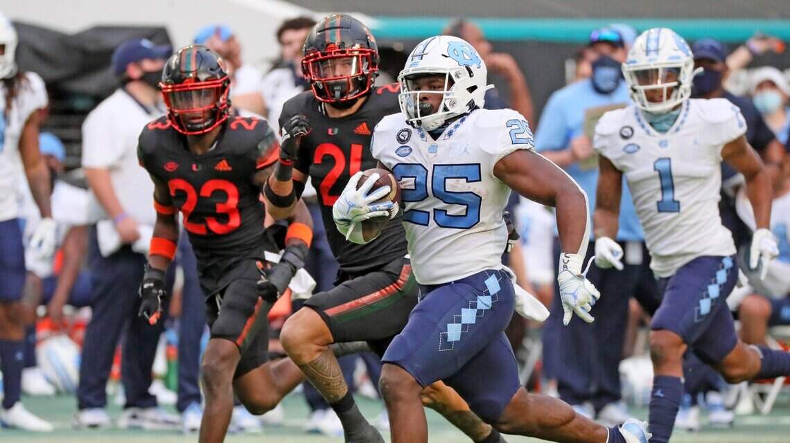 Dolphins contingent at University of Miami and North Carolina Pro Days. What they’re seeing