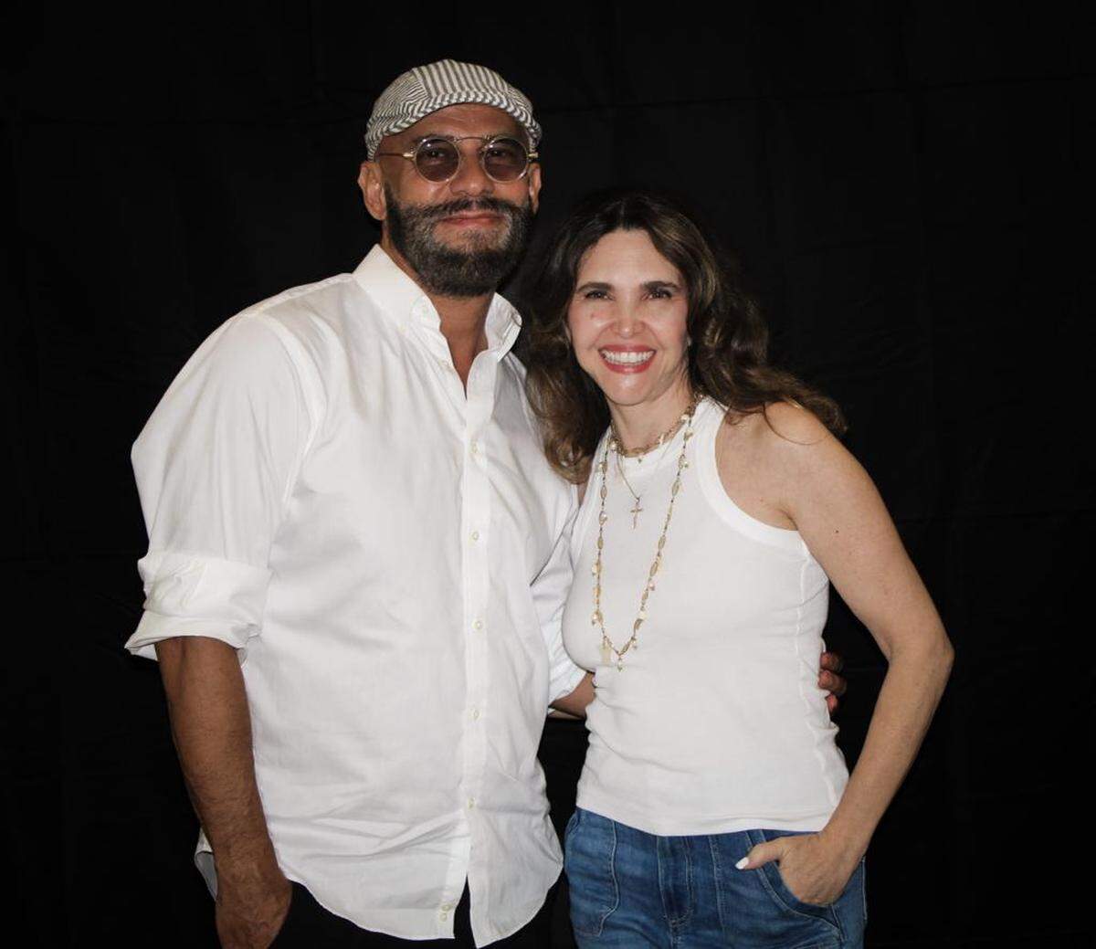 Pulitzer Prize-winning playwright Nilo Cruz, left, and Alexa Kuve, executive producer and artistic director of Arca Images.