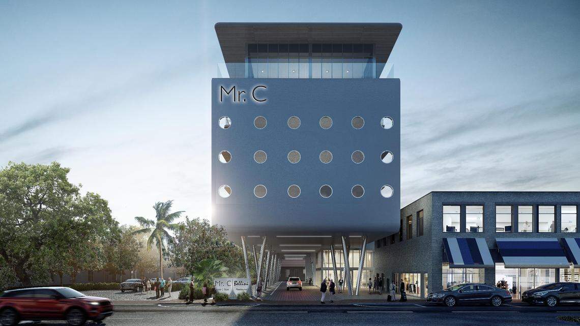 The facade of the new Mr. C Coconut Grove hotel will feature nautical elements.