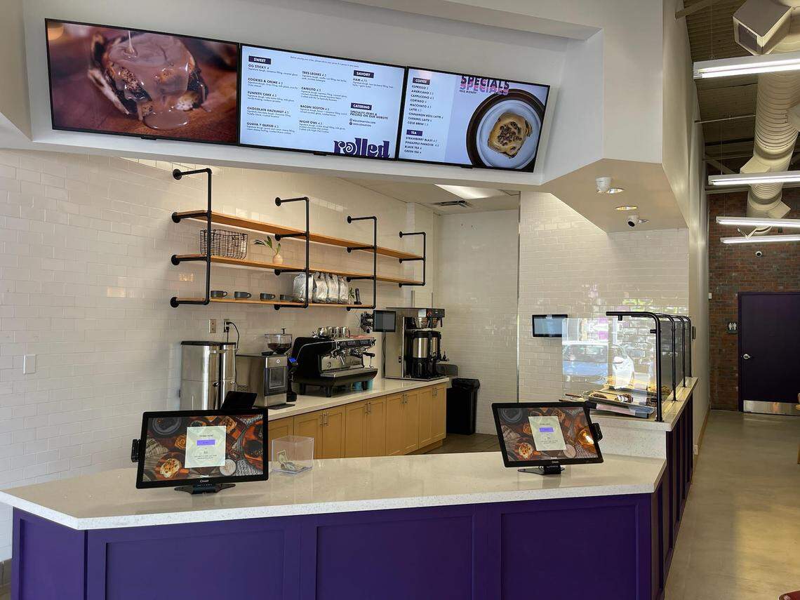 Order at the counter at Rolled on Eighth Street in Miami.