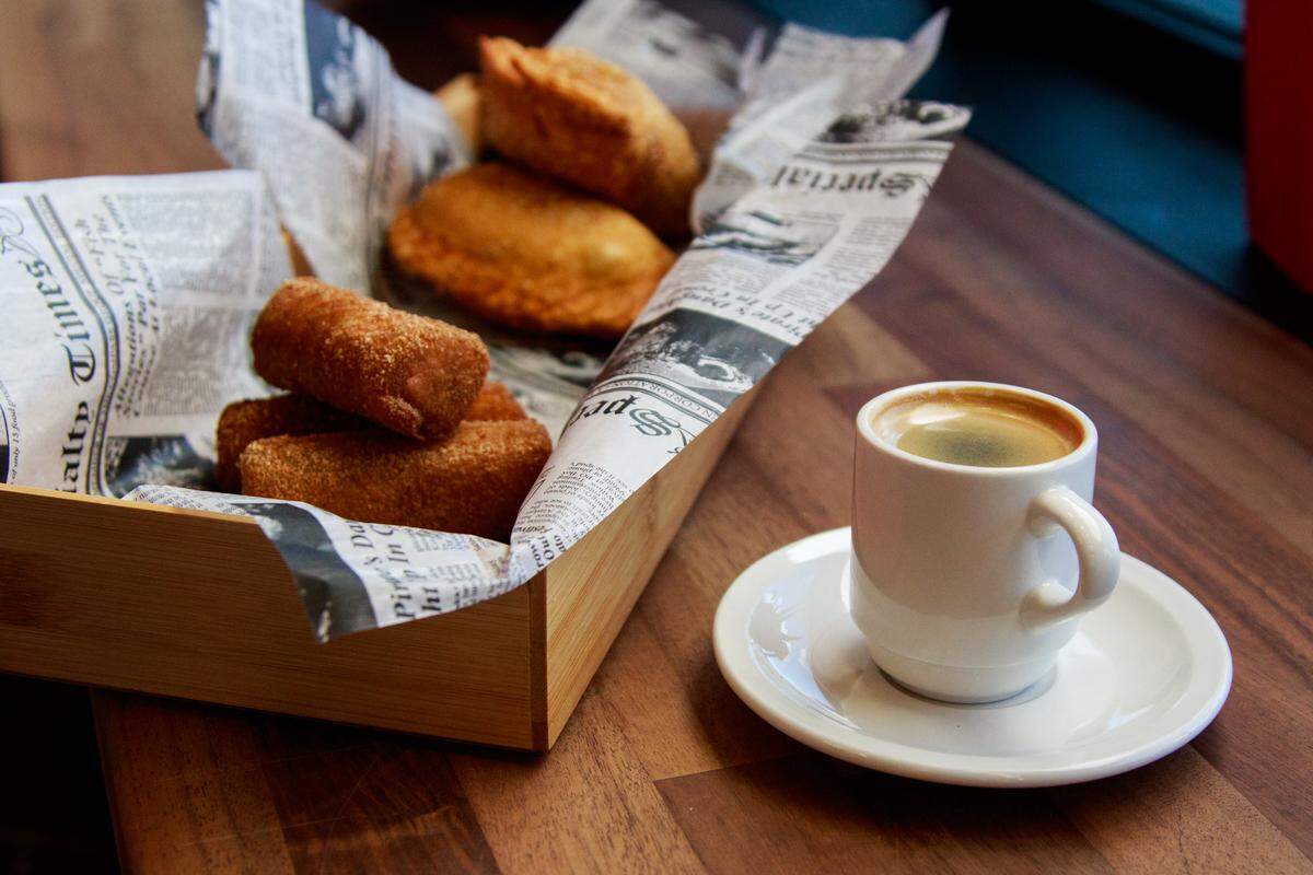 You can get life's necessities - croquetas and cafecito - at La Mesa.