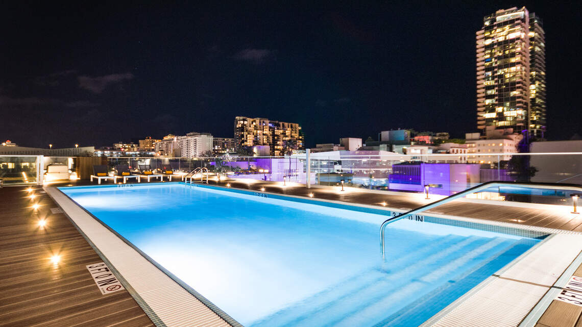 This new boutique hotel in Miami Beach has a rooftop pool deck and great views