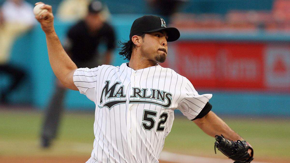 Former Marlins pitcher Sergio Mitre in a 2007 file photo.