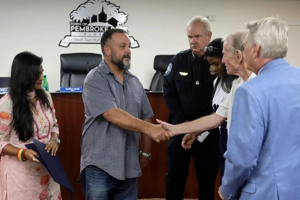 Town of Pembroke Park honors BSO deputy shot in the head 18 years ago