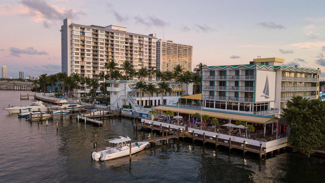 Shuckers Bar & Grill, pictured above, is a popular bayfront watering hole in North Bay Village. Canadian real estate investment company Jesta Group, which acquired the property in 2016 for $16 million, plans to build a new Shuckers and a hotel-condo tower with apartments and hotel rooms as part of a $300 million project.