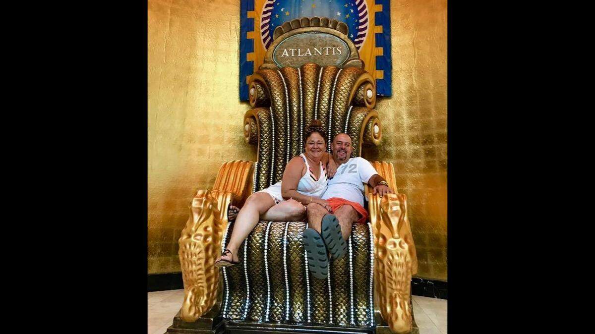 Yovany Serna and Vivian Rodriguez, pictured in an undated vacation photo in the Bahamas. The Hialeah couple has been convicted of fleecing an investor of over $1 million.