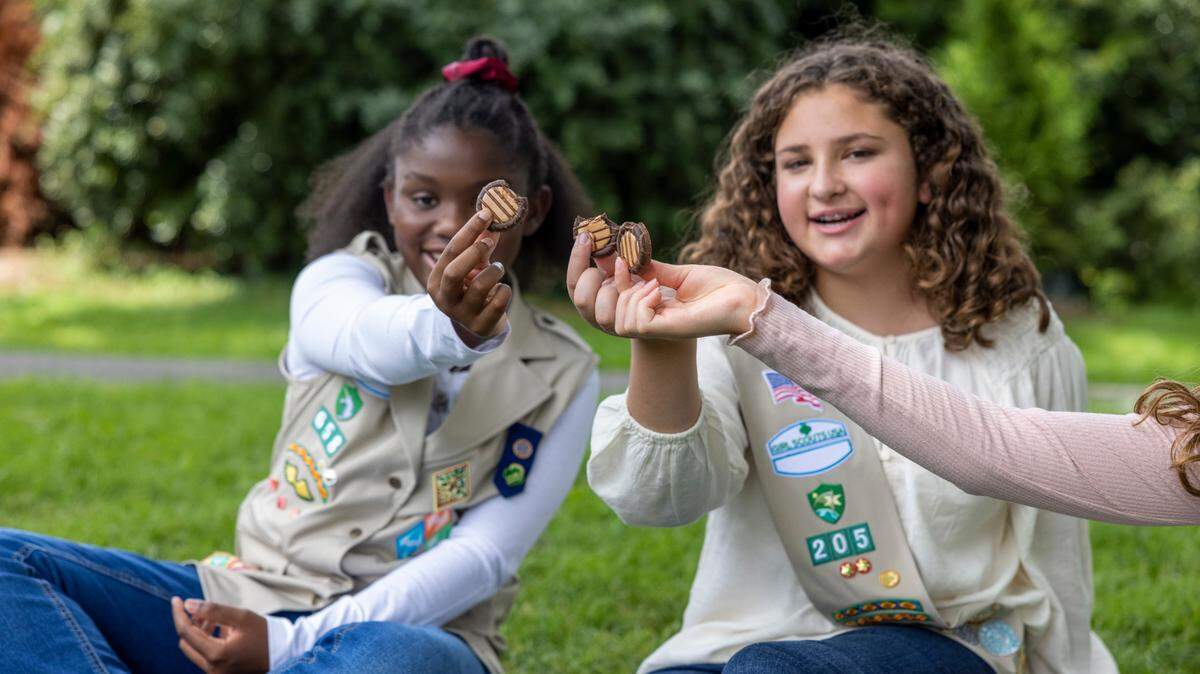 Girl Scouts show the new cookie for 2022: Adventurefuls. The cookies will be available in January and February at different dates throughout South Florida.