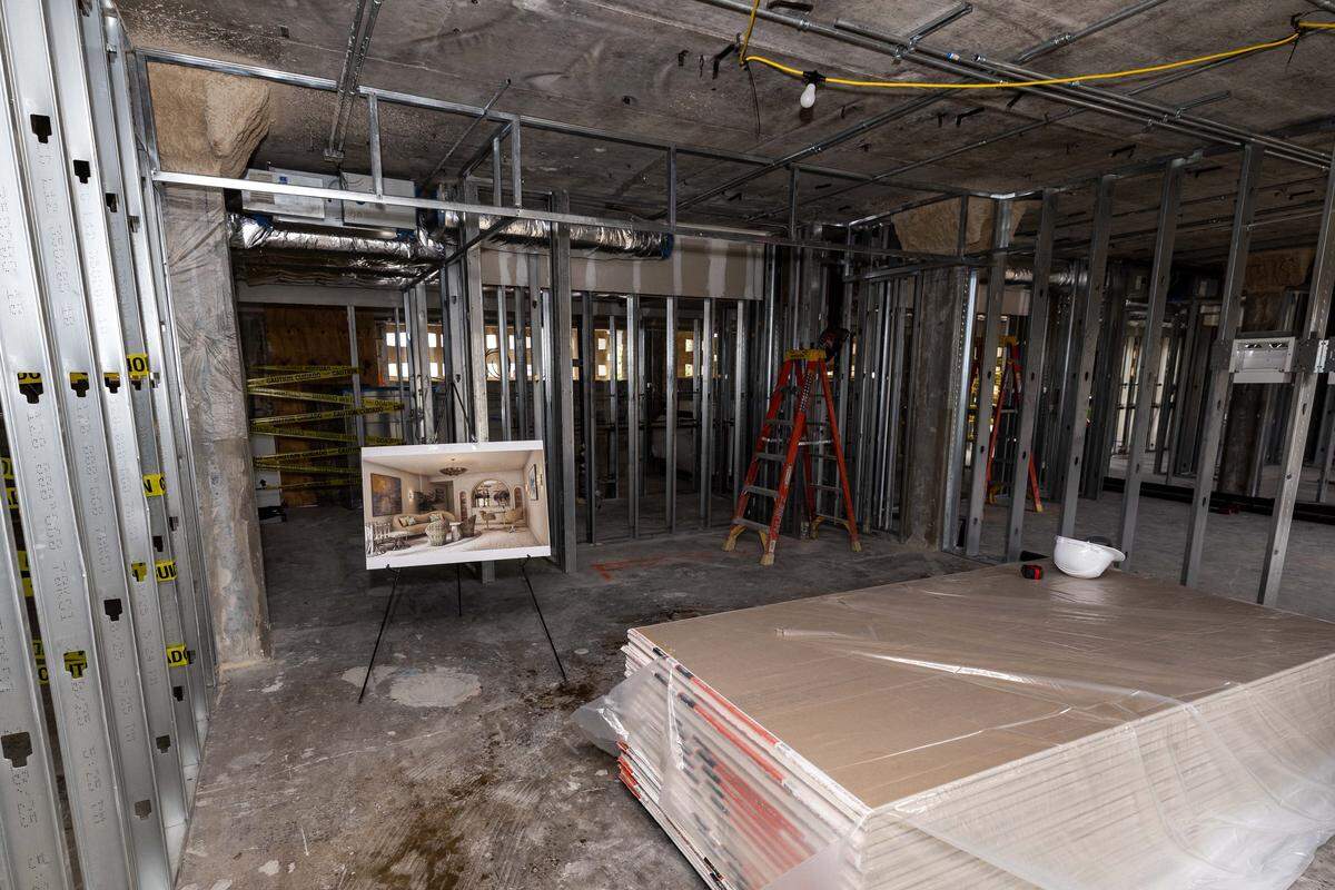 A look at one of the private suites of Miami International Airport’s new private terminal on Wednesday, July 23, 2025, in Miami, Fla.
