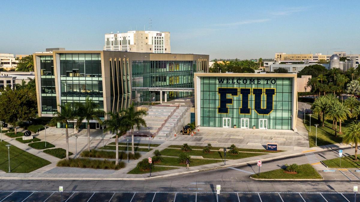 View of the Florida International University Student Academic Success Center, at the Modesto A. Maidique Campus in Miami.
