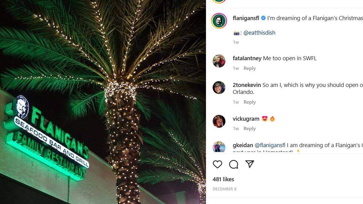 Flanigan’s/Instagram