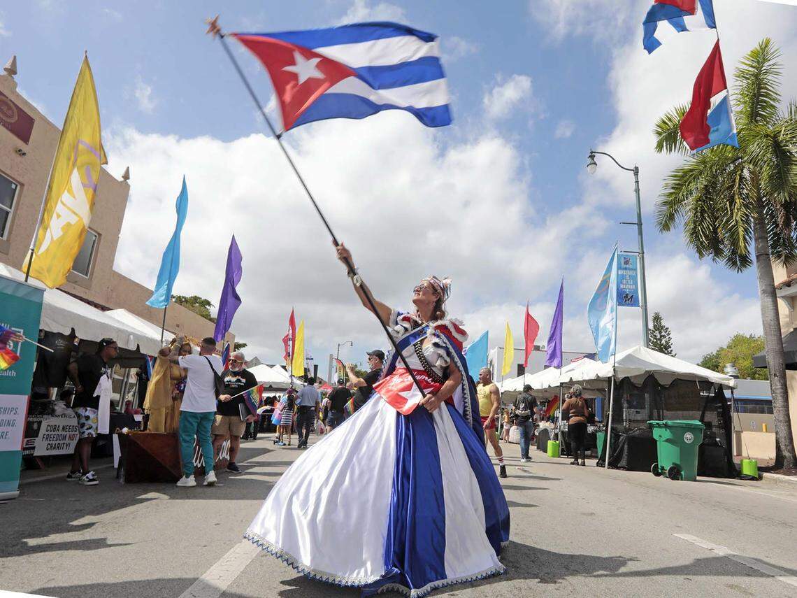 La Mambisa. at Gay Festival in Calle 8, on Sunday February 20th., 2022.